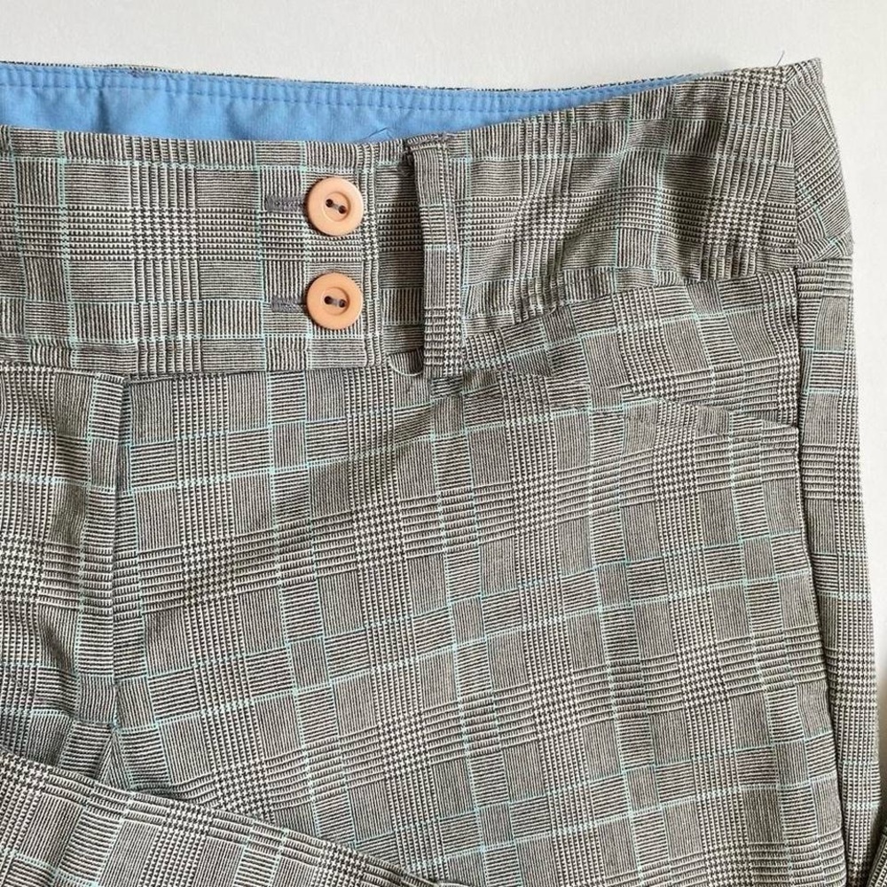 Vintage low rise gray plaid pants - Picture 4 of 8